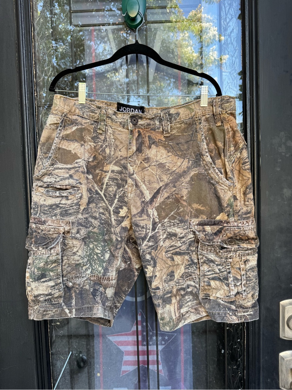 Jordan Craig Men OG Xavier Woodland Camo Cargo Shorts Size 34
